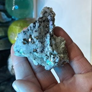 Pyrite on Calcite Specimen..